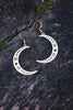 Crescent Moon Earrings Honoring New Beginnings, Brass, Lightweight