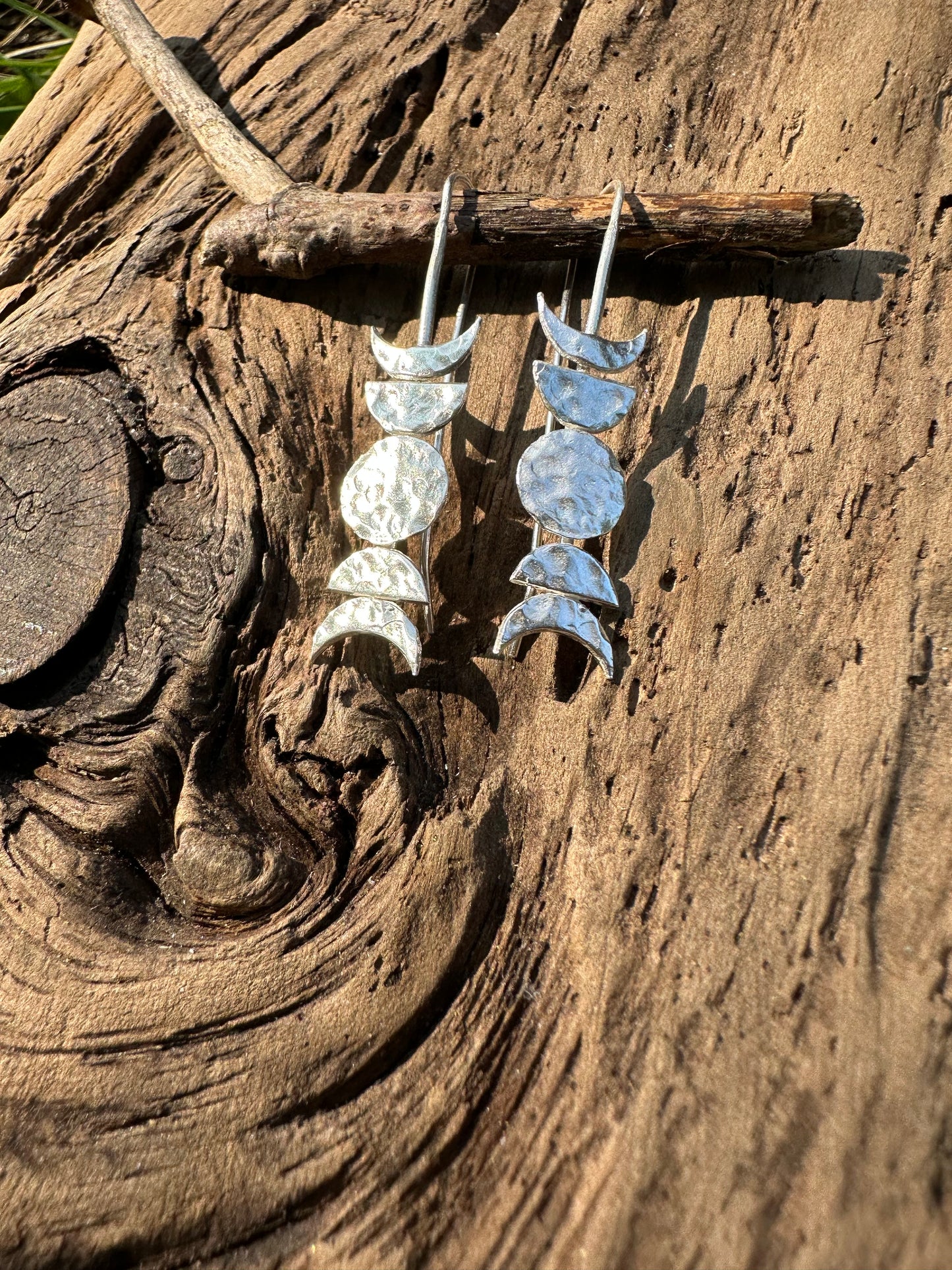MOON PHASE | Minimalist earrings sterling silver