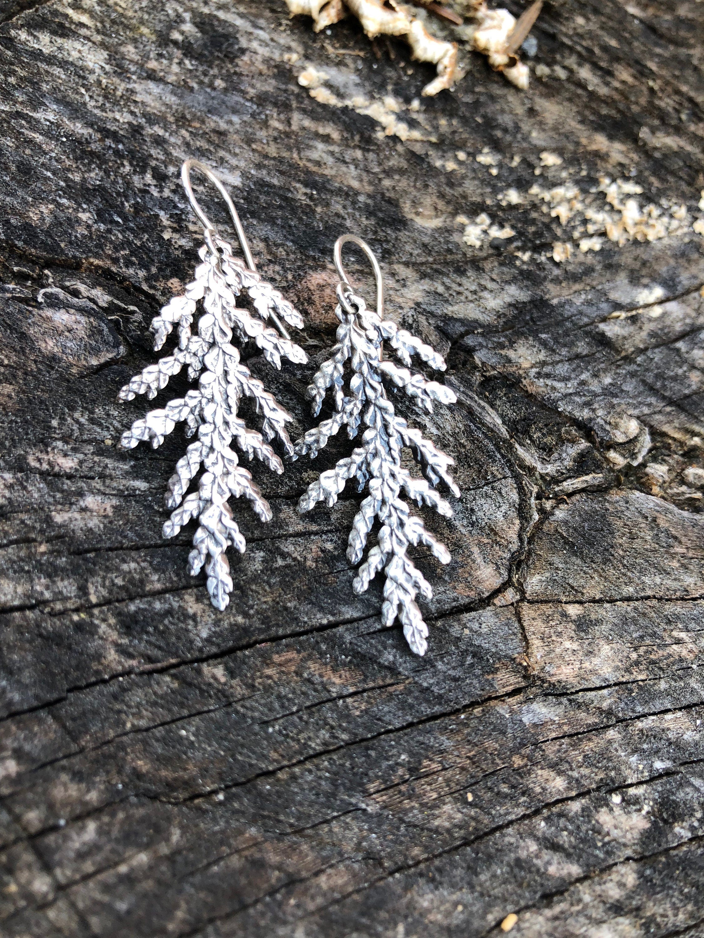 Sterling Silver Wildly good Organic earrings ............ e750